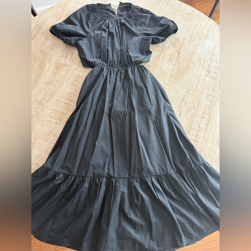 NWT!! J.Crew Elegant Black Midi Dress